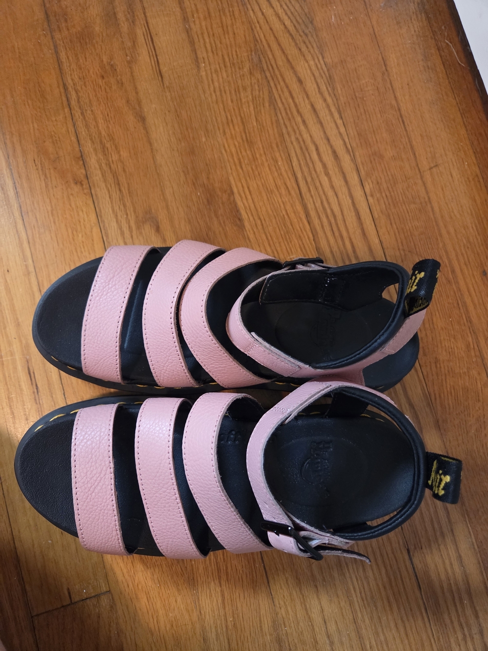 Dr. Martens Blaire Pink Leather Platform Sandals Women / Ladies Size 9 - Picture 3 of 14